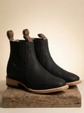Men Lamas Chaparral Boots #010-H-Bulldog Black