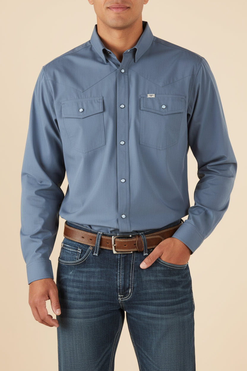 Shirt Long Sleeve Pearl Snap