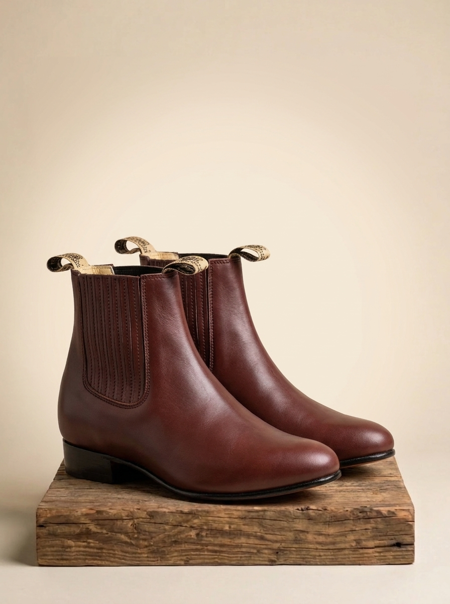 El Besserro Vino Piel Botin #BR2214 Boots