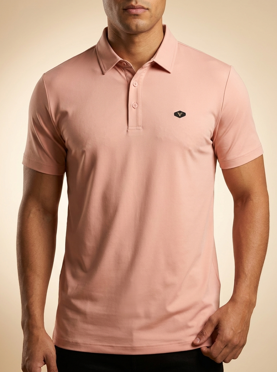 Vaquero Performance Salmon Polo Shirt - #BSP628