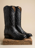 Centenario Boots #CEN-EX-4 Ostrich Black