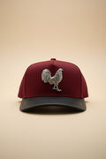 Mr. Gallo Metal Emblem Burgundy & Black Western Trucker Cap #FT83
