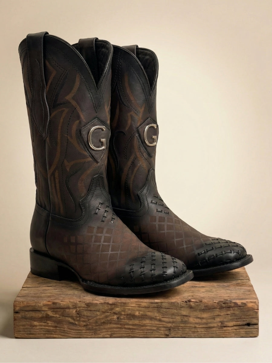 Men EL General Boots #LS-TX-2 Brown