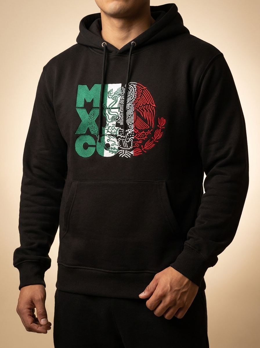 Mexico Eagle Shield Pullover Hoodie #MEH7090