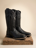 Cuadra Men's Black Grain Leather Western Boots #CC224