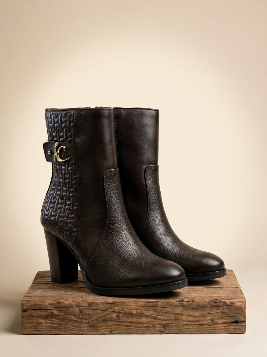 Franco Cuadra Women's Handcrafted Leather Ankle Boots #FC236