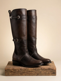 Women’s Cuadra Dark Brown Equestrian Tall Boots #CC263
