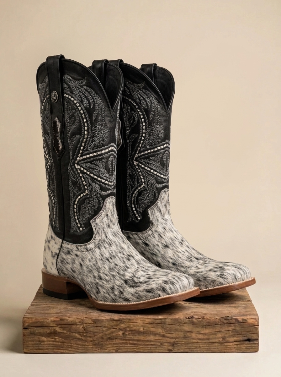 Men Tanner Mark Boots #TM205579 Hair On Cowhide