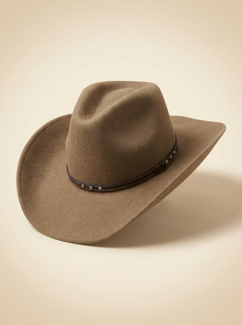 Bigalli Wool Felt Western Hat with Studded Leather Band
