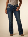 Women’s Cowgirl Bootcut Jeans with Rhinestone Pocket Accents #MeetMe-28