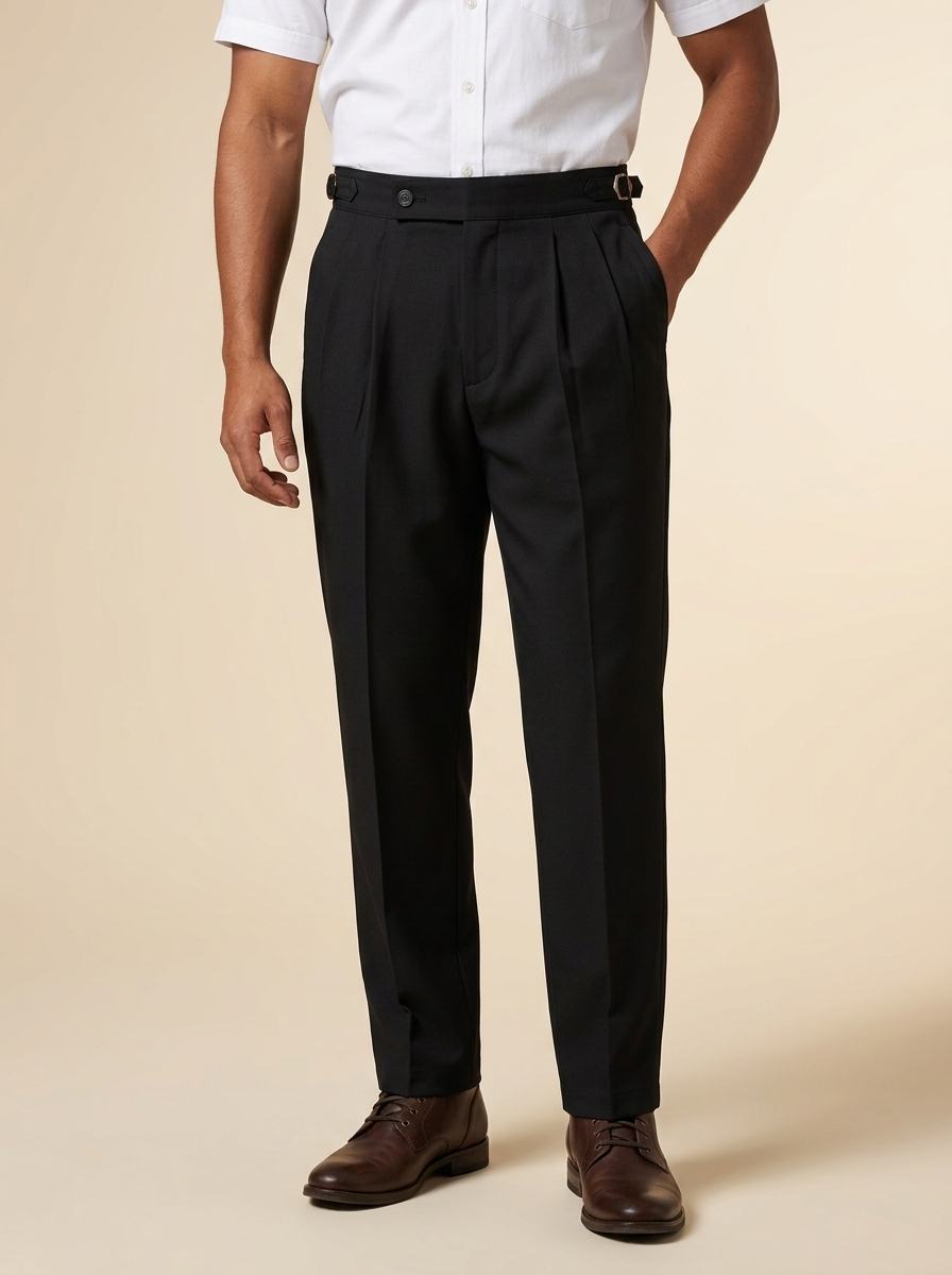 Men's Classic Pleated Western Dress Slacks#TC542