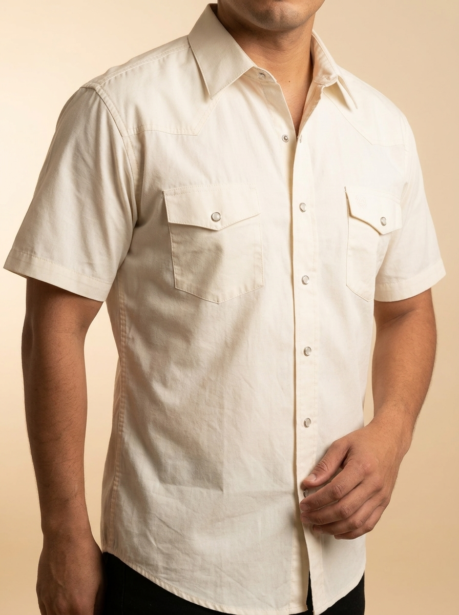 Men's Western Short Sleeve Snap Shirt #1043