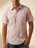 The American West Short Sleeve Striped Western Snap Shirt #271MH/25