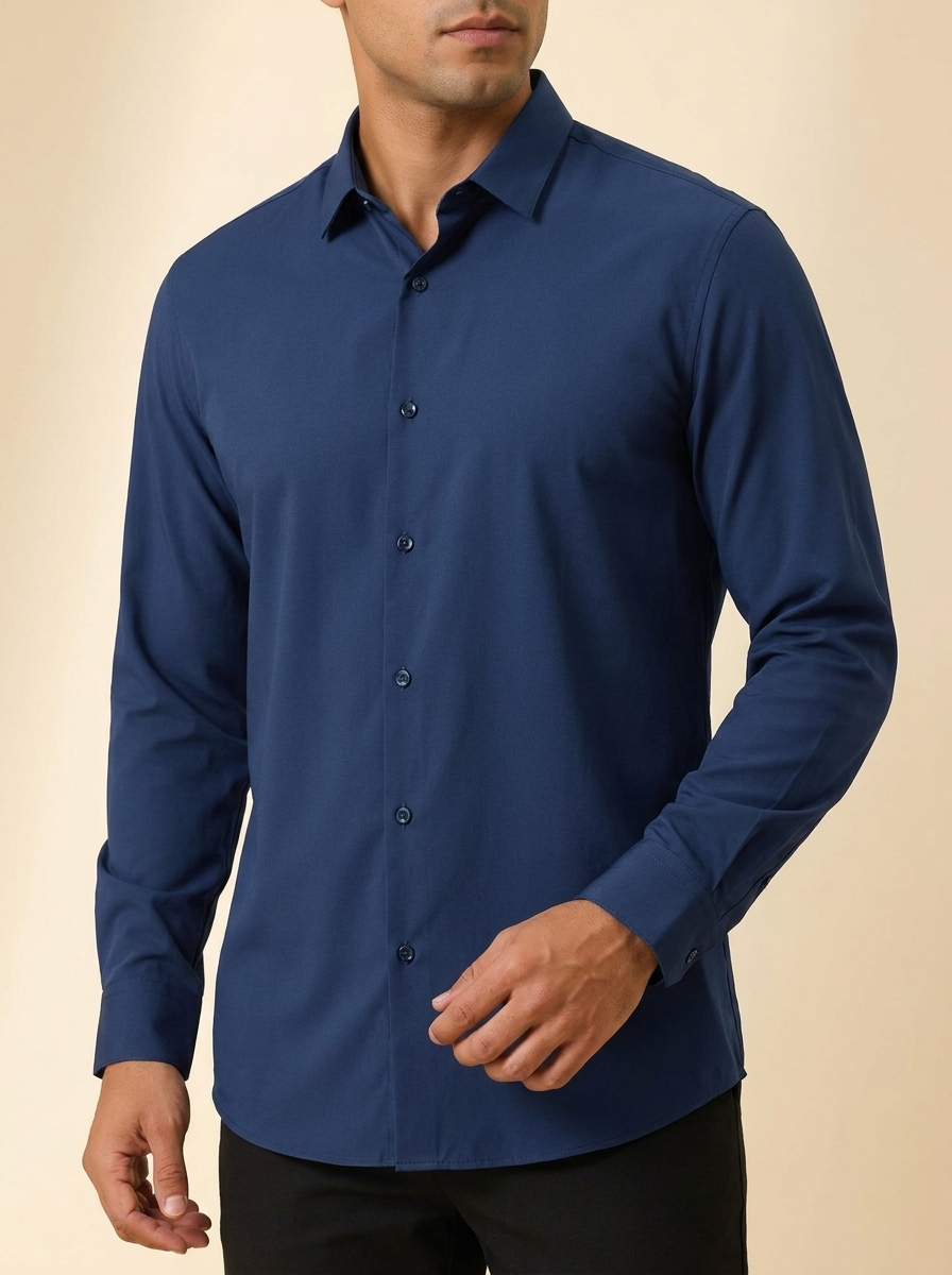 Classic Long Sleeve Western Dress Shirt #B315