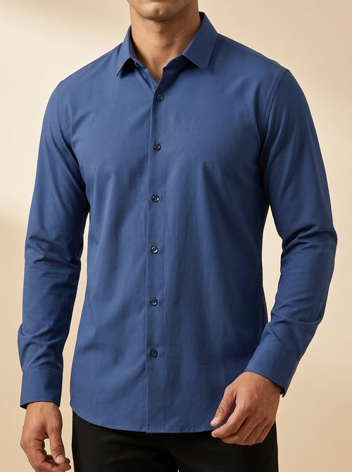 Classic Long Sleeve Western Dress Shirt #B315