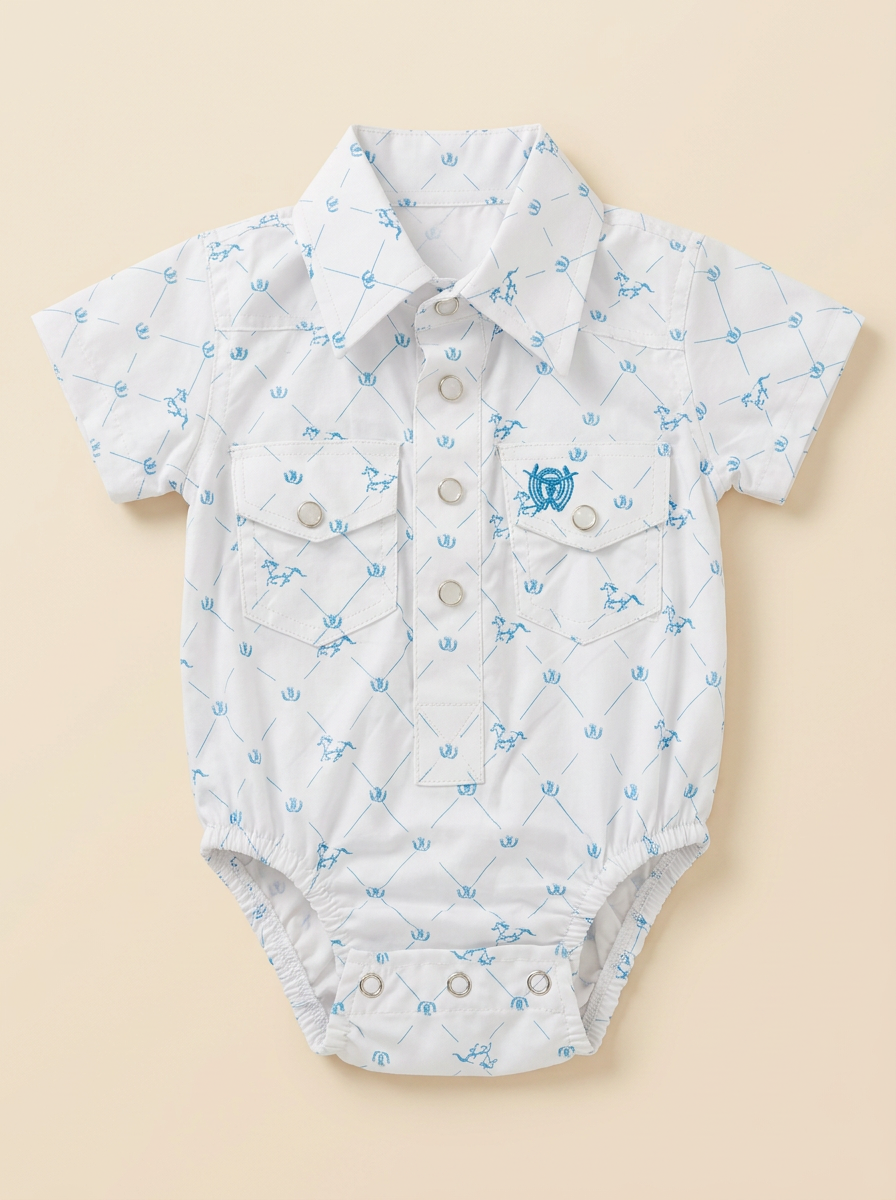 Infant Western Snap Romper #158RH/25