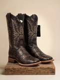 Joe Boots JB Lagarto Genuine Lizard Square Toe Western Boots