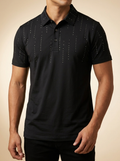 Barocco Midnight Crystal Cascade White Polo #PSR203