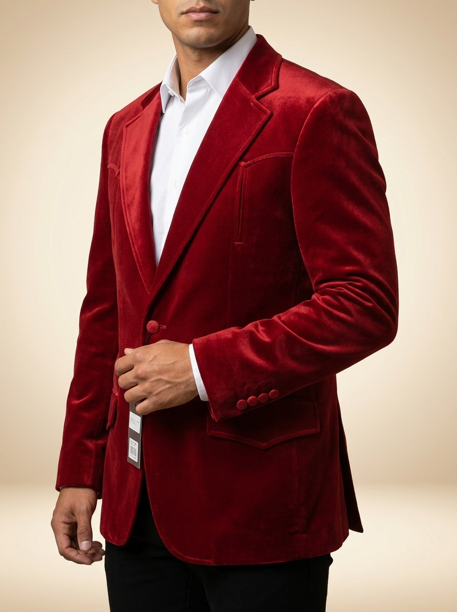 Barabas Velvet Western Blazer #5BL13