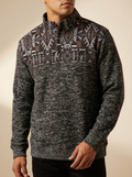 Hooey Men's Stevie Black Southwestern Pattern Pullover #HH1348BKAZ