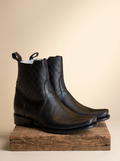 Silverton Louis Men's Black Leather Western Booties #VC75101A