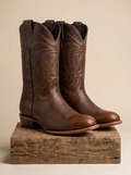 Silverton Dallas Men's Distressed Leather Western Boots #BC03918A