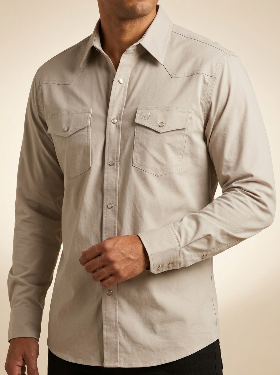 Western Snap Shirt with Double Pointed Yokes #TMS2032