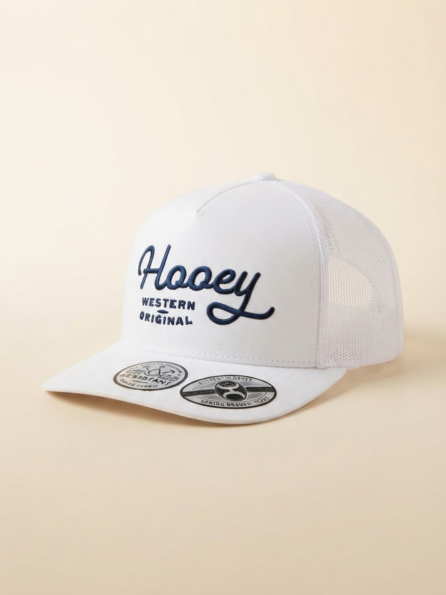 Hooey Western Original Trucker Cap #92 White
