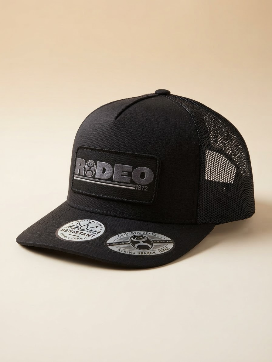 Hooey Rodeo Black Mesh Back Trucker Cap #94