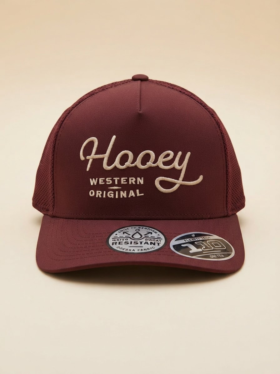 Hooey Western Original Burgundy Flexfit 110 Snapback Cap #85