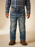 Montero Boy's Relaxed Fit Western Denim Jeans #MT4677