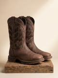 The American West Men's Distressed Brown Leather Performance Western Boots P-W114s