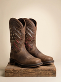 The American West Patriotic Distressed Leather Boots P-W118(L)