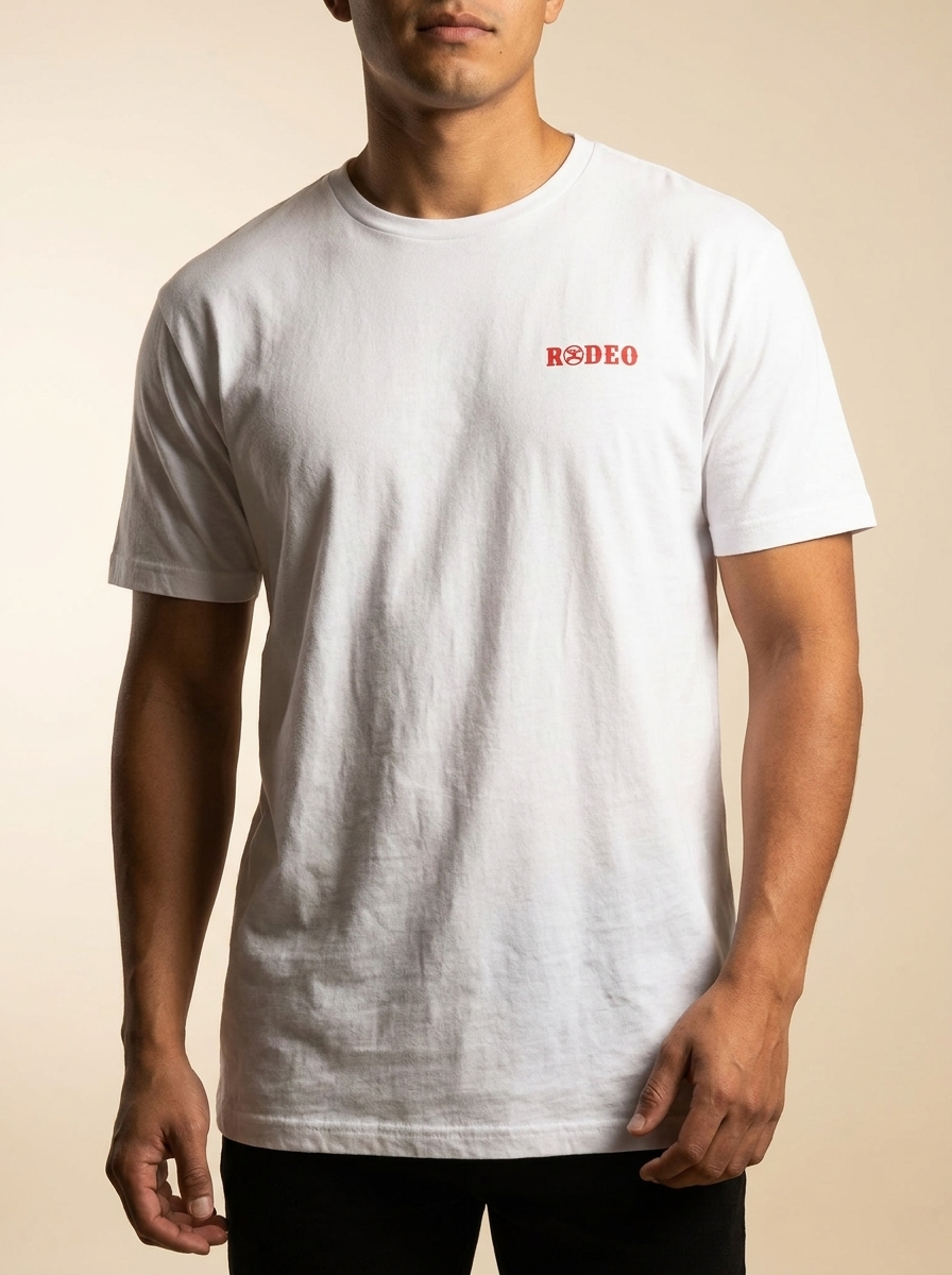 Hooey White Graphic Rodeo T-Shirt HT2609