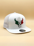 Lost Calf Caps #9 White & Mexico Design Trucker Hat