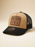 Stetson Bunkhouse Mesh Back Trucker Hat - Tan & Black #SCLLSC-00291