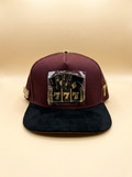 Ferreti Caps #22 Burgundy & Gold Cards Snapback