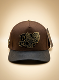 Ferreti Caps #23 Brown & Black Rooster Gambler Edition