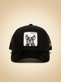 Italiense Caps #41 Black Frenchie Trucker Hat