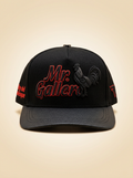 Ferreti Caps Mr. Gallero 'Rey del Palenque' Black and Red Embroidered Cap #18