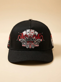 Ferreti Caps #44 Black & Red Joker Graphic Hat