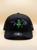 Italiense Caps #36 Black & Green Parrot Chemical Patch Snapback