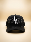 Picolandia #16 Black & White Rhinestone Snapback Hat