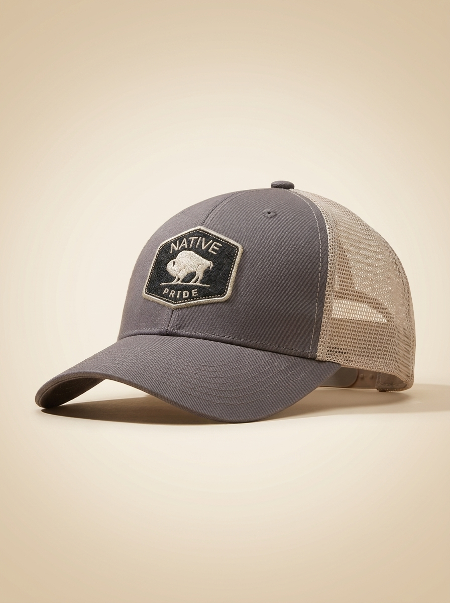 Nu Trendz Native Pride Buffalo Mesh Back Trucker Cap #57