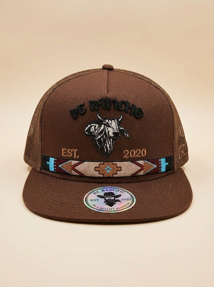 De Rancho Brown Bull Trucker Cap #82