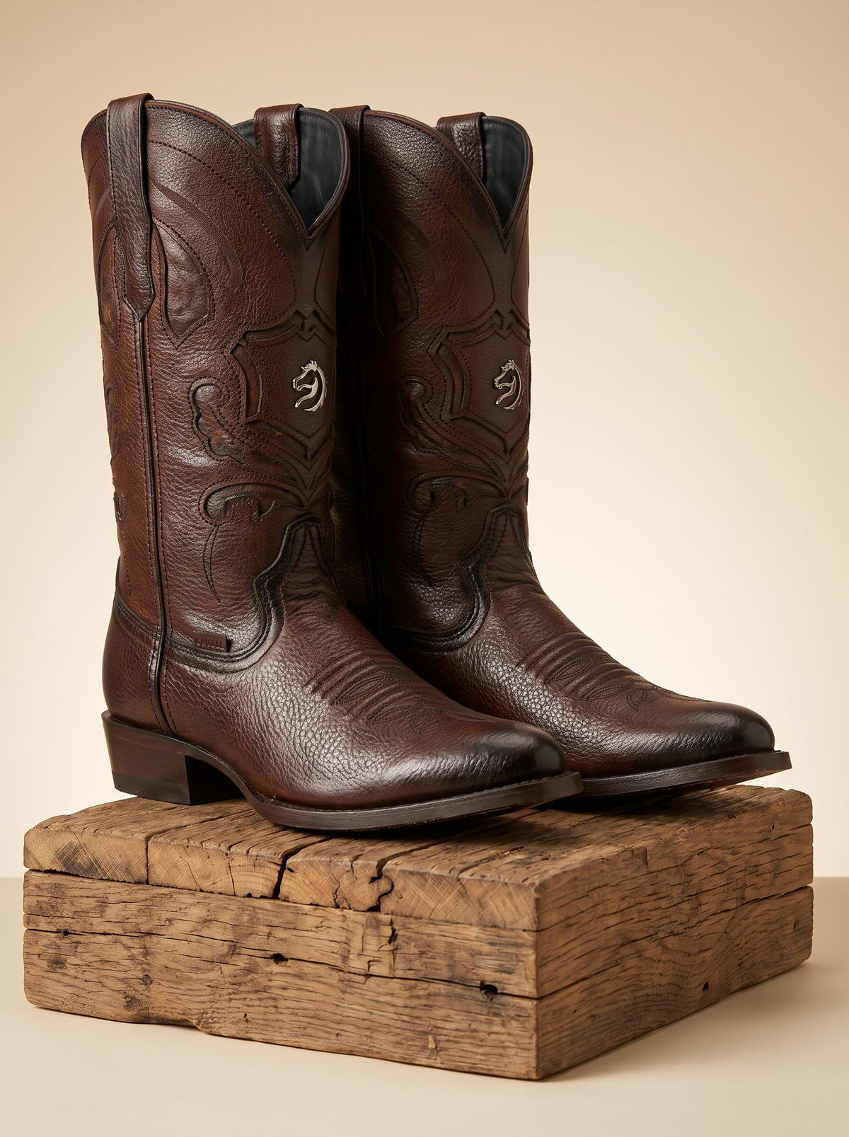 Botines de Caballero Honey Pebble-Grain Western Boots #1100