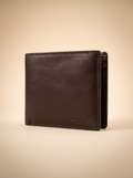 Regular Wallets Classic Bi-Fold Smooth Grain Leather in Deep Espresso
