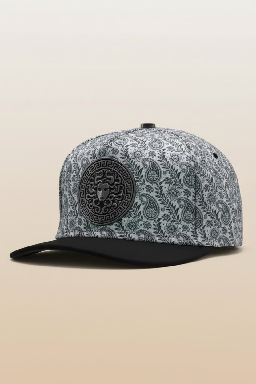 Ferreti Hats Medusa Platinum Paisley Ball Cap #FT201