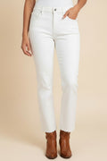#PSA21667 Mid Rise Jeans White