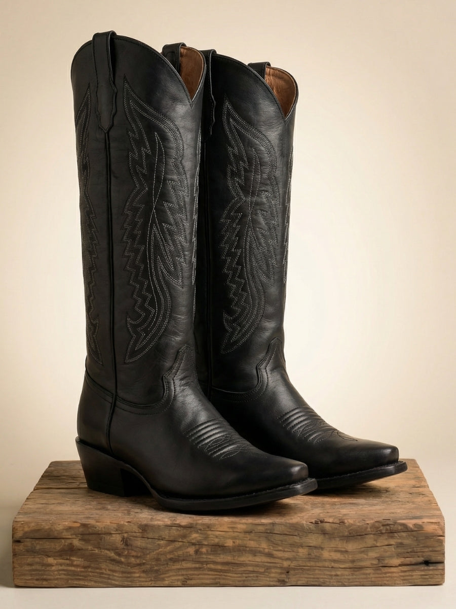 Women Tanner Mark Boots #TML205311 Charokee Black